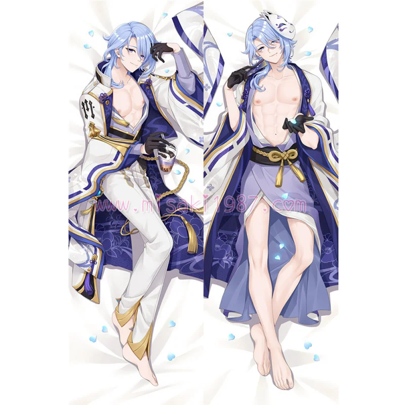 Genshin Impact Dakimakura Kamisato Ayato Body Pillow Case 03 - Click Image to Close