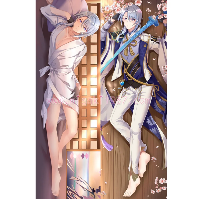 Genshin Impact Dakimakura Kamisato Ayato Body Pillow Case - Click Image to Close