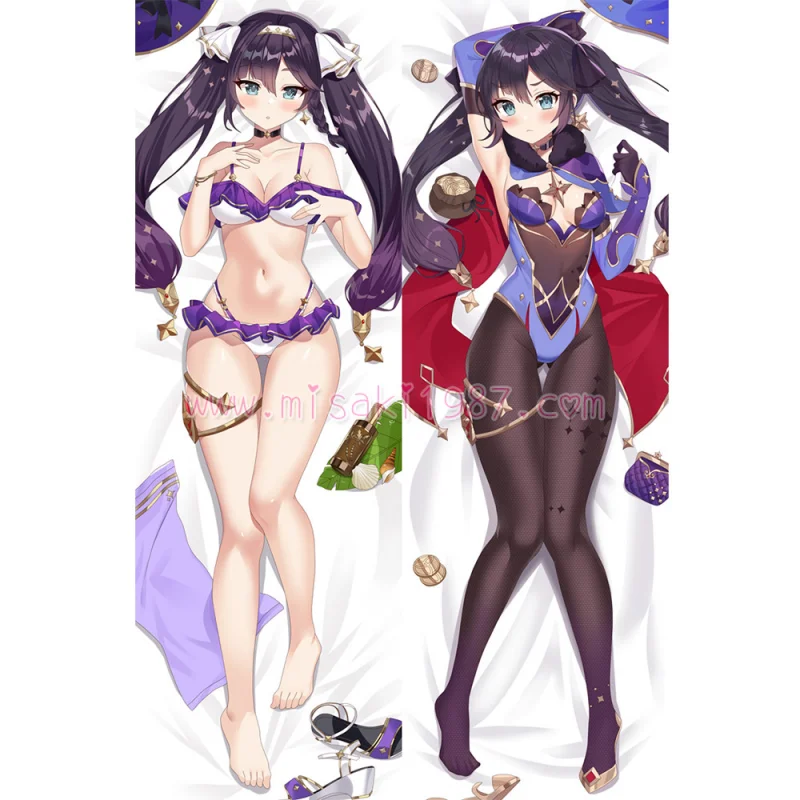 Genshin Impact Dakimakura Keqing Kokusei Body Pillow Case 09 - Click Image to Close