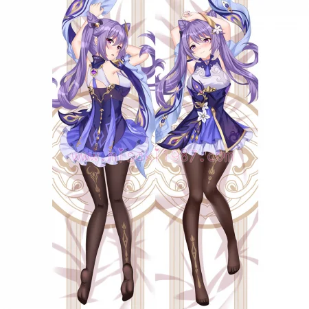 Genshin Impact Dakimakura Keqing Kokusei Body Pillow Case 17