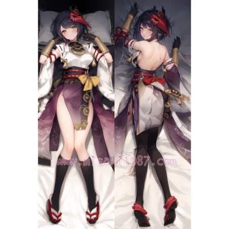 Genshin Impact Dakimakura Kujou Sara Body Pillow Case 16
