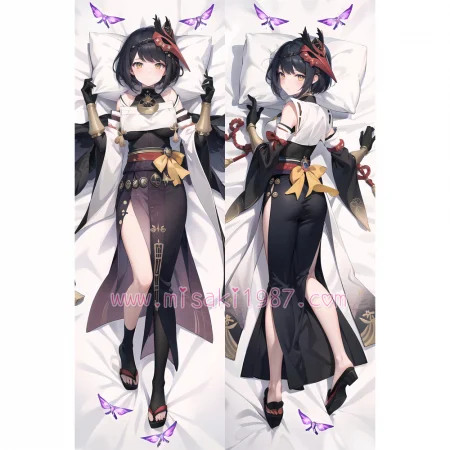 Genshin Impact Dakimakura Kujou Sara Body Pillow Case 12