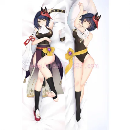 Genshin Impact Dakimakura Kujou Sara Body Pillow Case