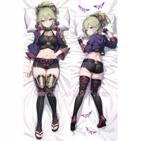 Genshin Impact Dakimakura Kuki Shinobu Body Pillow Case 10