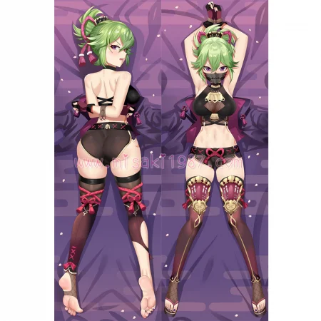 Genshin Impact Dakimakura Kuki Shinobu Body Pillow Case 04