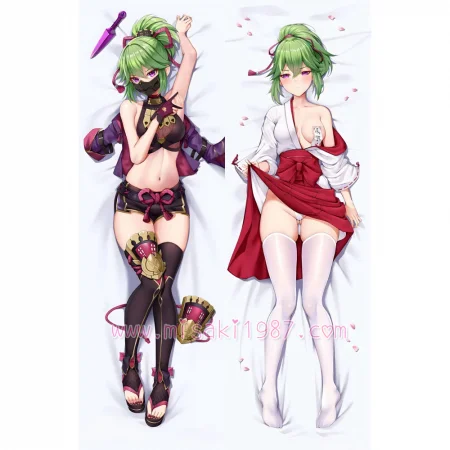 Genshin Impact Dakimakura Kuki Shinobu Body Pillow Case 11
