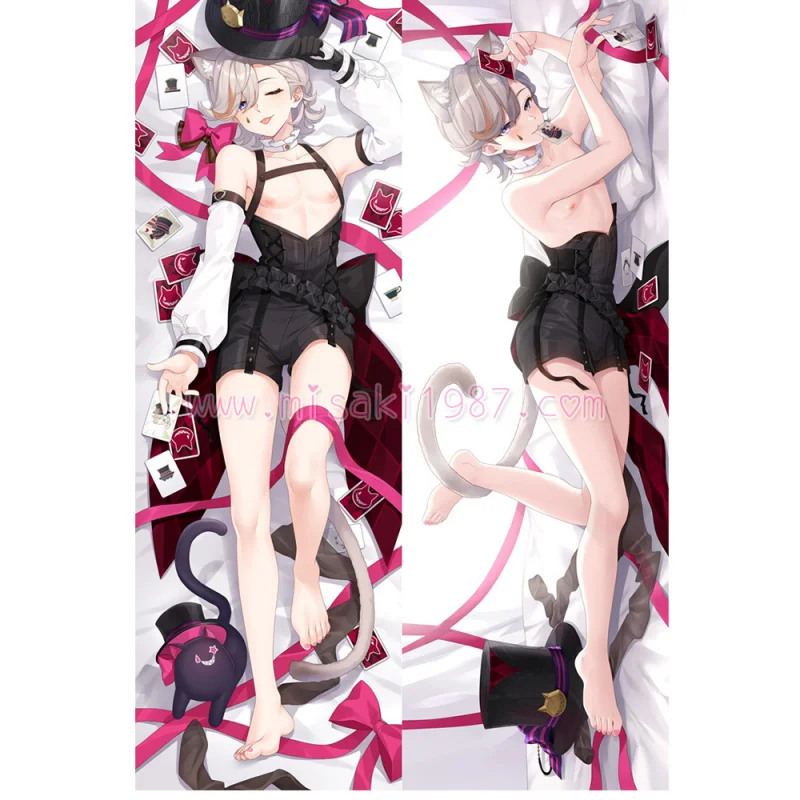 Genshin Impact Dakimakura Lyney Body Pillow Case 08 - Click Image to Close