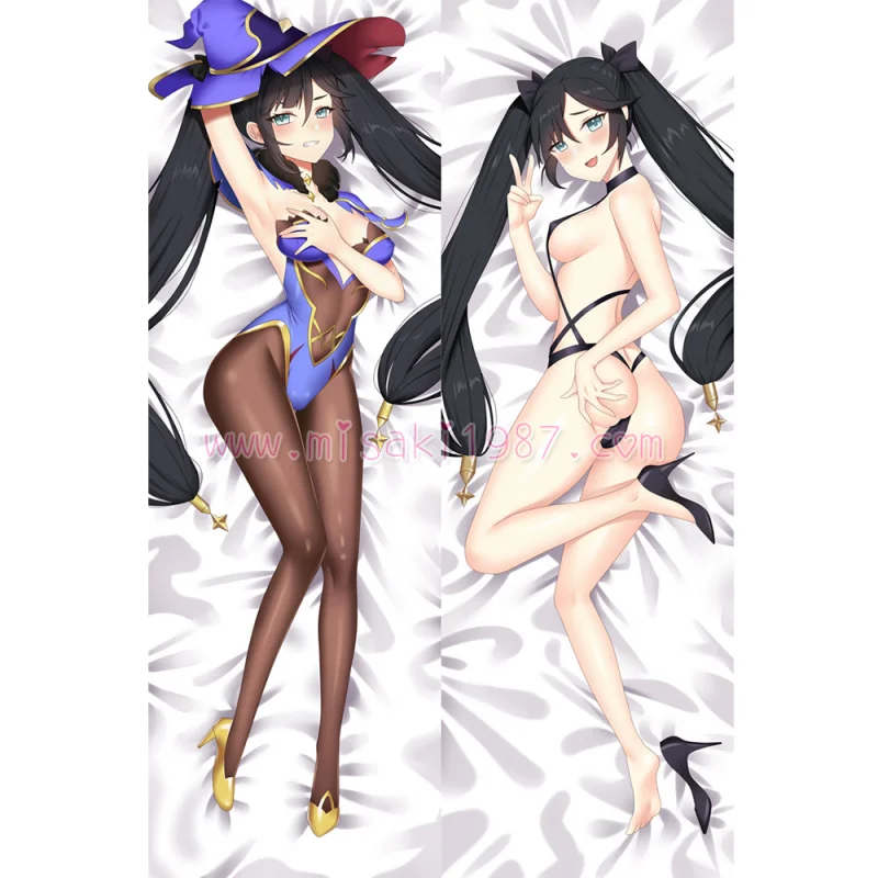 Genshin Impact Dakimakura Mona Body Pillow Case 04 - Click Image to Close