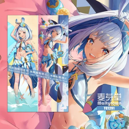 Genshin Impact Dakimakura Mualani Body Pillow Case