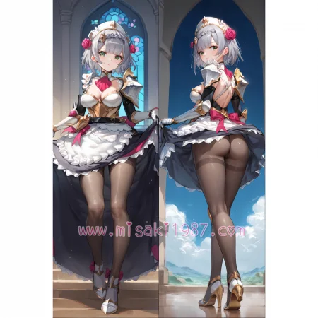 Genshin Impact Dakimakura Noelle Body Pillow Case 09
