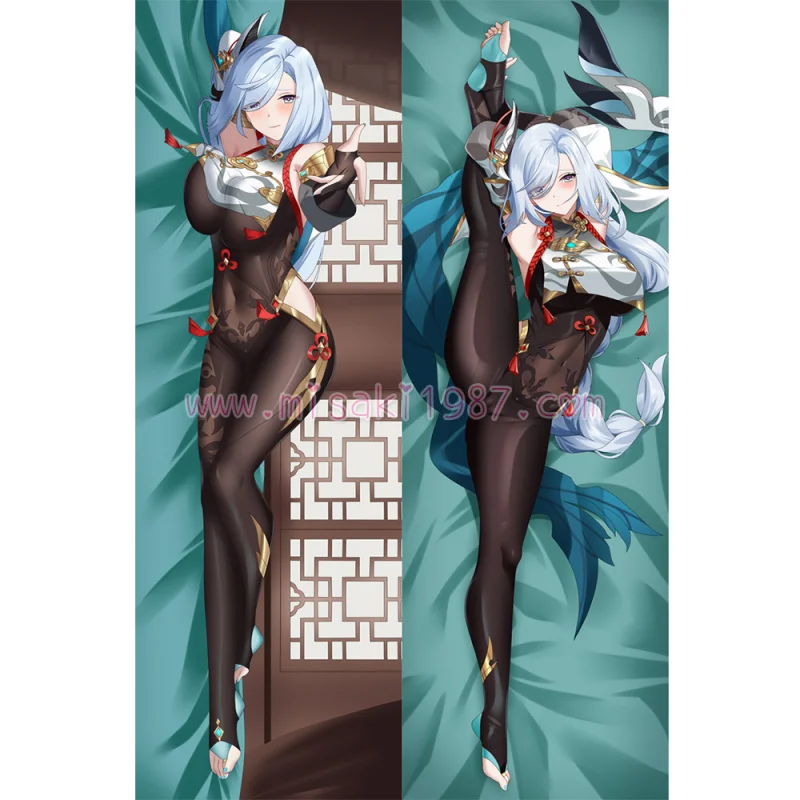 Genshin Impact Dakimakura Shenhe Body Pillow Case 18 - Click Image to Close