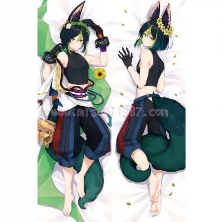 Genshin Impact Dakimakura Tighnari Body Pillow Case 05