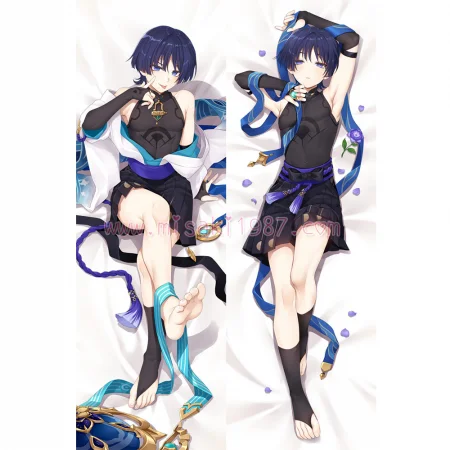 Genshin Impact Dakimakura Wanderer Body Pillow Case 03