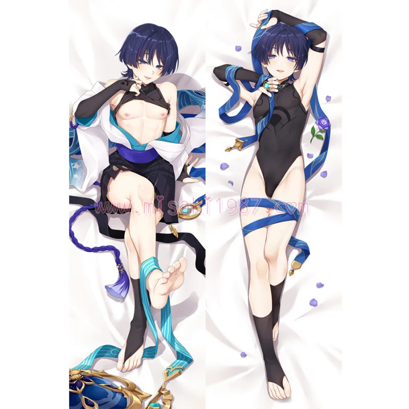 Genshin Impact Dakimakura Wanderer Body Pillow Case 04 - Click Image to Close