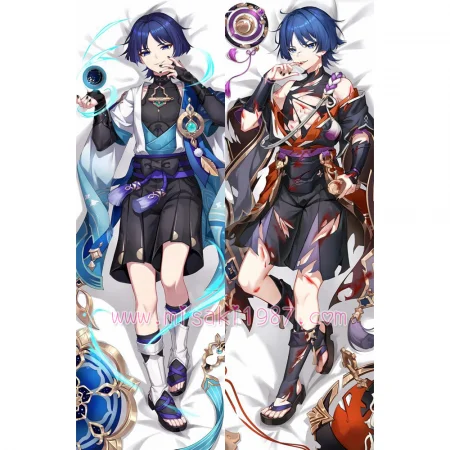Genshin Impact Dakimakura Wanderer Body Pillow Case 13