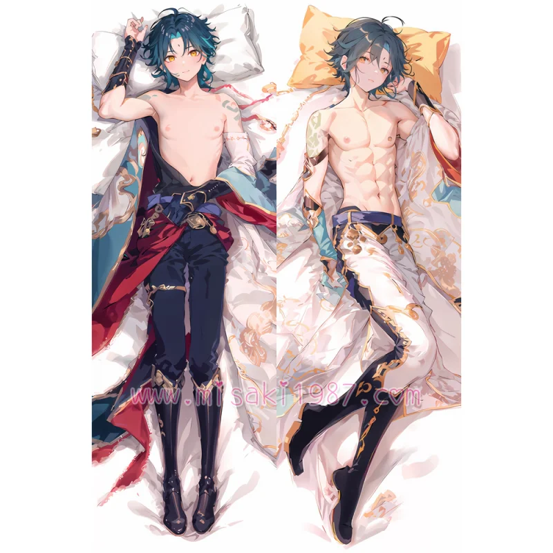 Genshin Impact Dakimakura Xiao Body Pillow Case 08 - Click Image to Close
