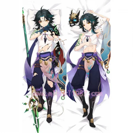 Genshin Impact Dakimakura Xiao Body Pillow Case 09