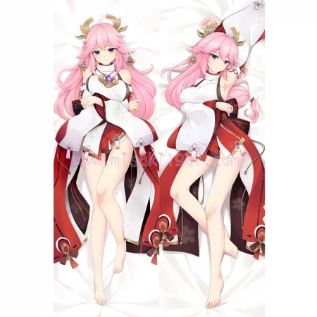 Genshin Impact Dakimakura Yae Miko Body Pillow Case