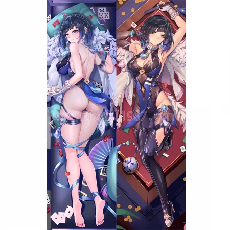 Genshin Impact Dakimakura Yelan Body Pillow Case 09