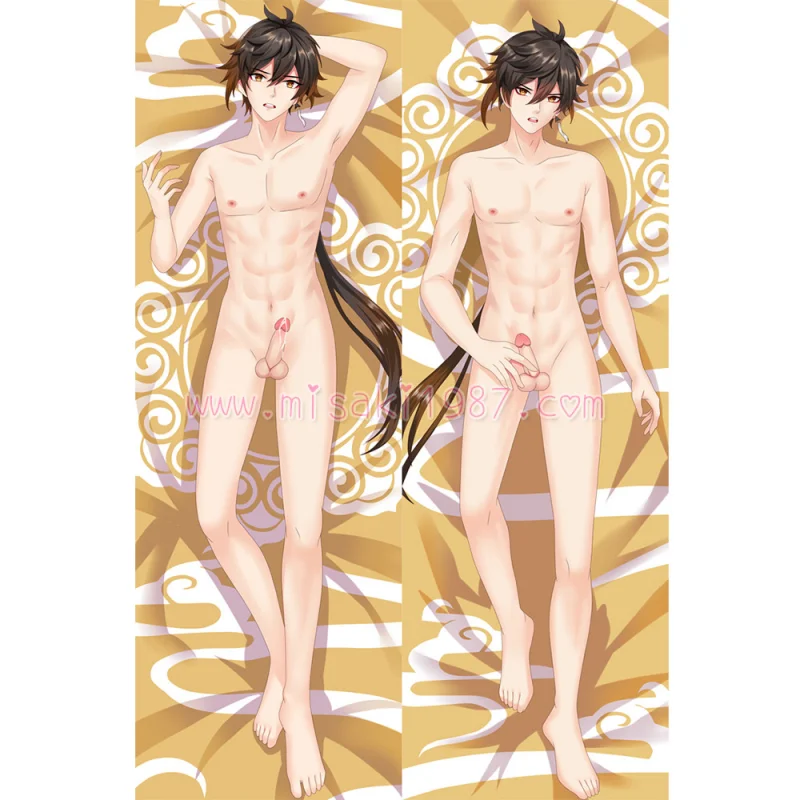 Genshin Impact Dakimakura Zhongli Body Pillow Case 09 - Click Image to Close