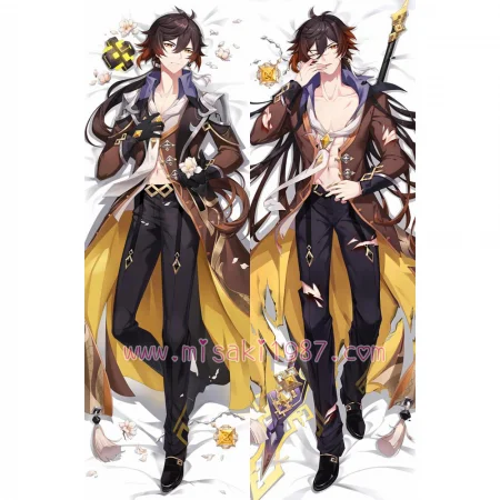 Genshin Impact Dakimakura Zhongli Body Pillow Case 10