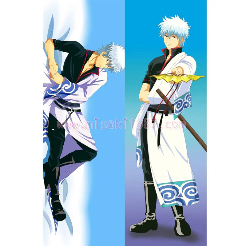 Gintama Dakimakura Gintoki Sakata Body Pillow Case - Click Image to Close