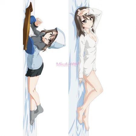 Girls und Panzer Dakimakura Mika Body Pillow Case 02