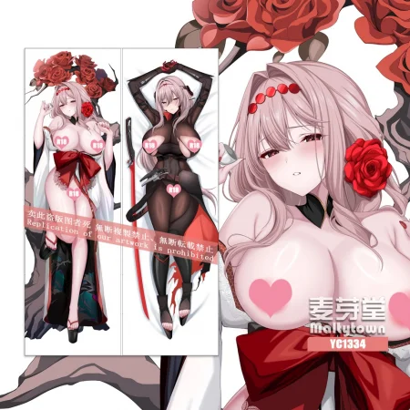 Goddess of Victory: Nikke Dakimakura Scarlet: Black Shadow Body Pillow Case 03