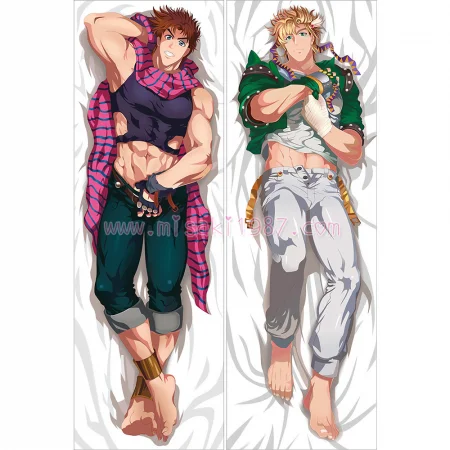 JoJo's Bizarre Adventure Dakimakura Jonathan Joestar Caesar Zeppeli Body Pillow Case