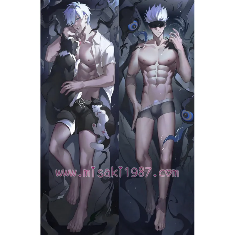 Jujutsu Kaisen Dakimakura Satoru Gojo Body Pillow Case 12 - Click Image to Close