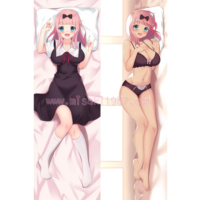 Kaguya-sama Dakimakura Fujiwara Chika Body Pillow Case 13 - Click Image to Close