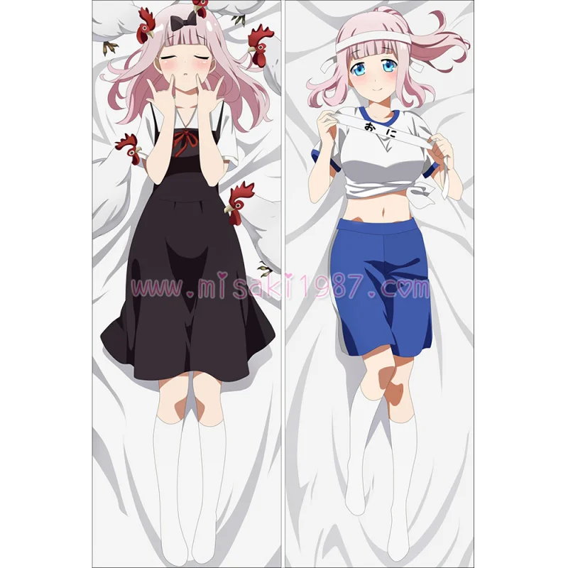 Kaguya-sama Dakimakura Fujiwara Chika Body Pillow Case 17 - Click Image to Close
