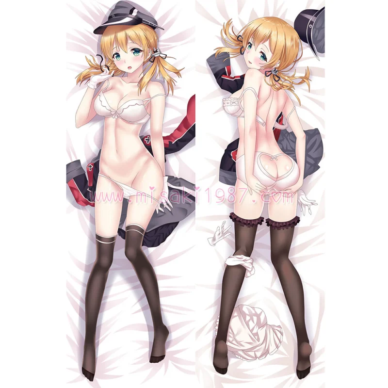 Kantai Collection KanColle Dakimakura Prinz Eugen Body Pillow Case 09 - Click Image to Close