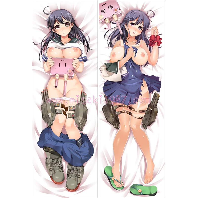 Kantai Collection KanColle Dakimakura Ushio Body Pillow Case - Click Image to Close