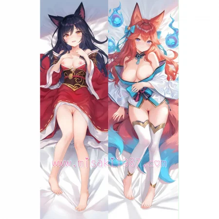League of Legends Dakimakura Ahri Body Pillow Case 02