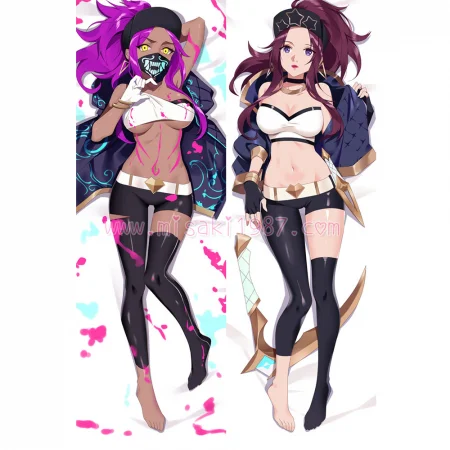 League of Legends Dakimakura Akali Body Pillow Case