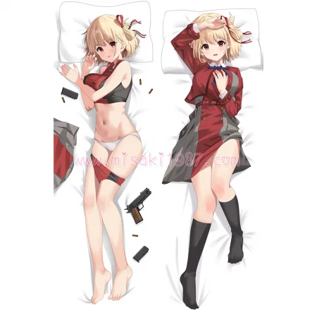 Lycoris Recoil Dakimakura Chisato Nishikigi Body Pillow Case 03