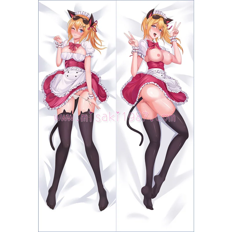 Minadzuki No Hanayome Nekomimi Maid Secretary Dakimakura Body Pillow Case - Click Image to Close