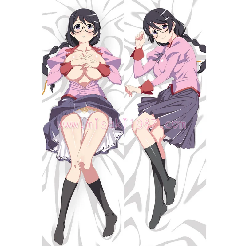 Owarimonogatari Dakimakura Tsubasa Hanekawa Body Pillow Case 07 - Click Image to Close