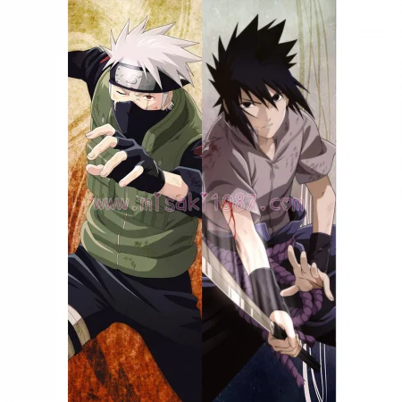 Naruto Dakimakura Hatake Kakashi Sasuke Uchiha Body Pillow Case