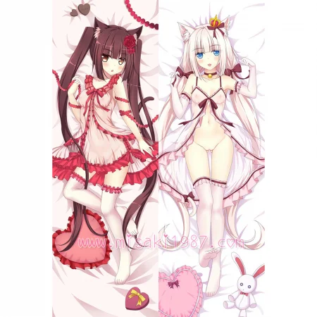 Nekopara Dakimakura Chocola Vanilla Body Pillow Case 11