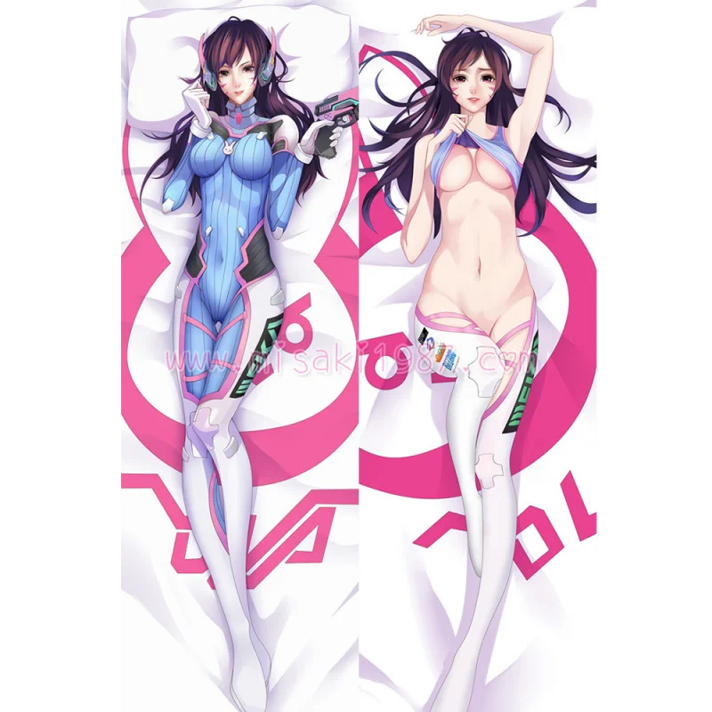 Overwatch OW Dakimakura D.Va Body Pillow Case 09 - Click Image to Close