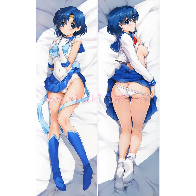 Sailor Moon Dakimakura Ami Mizuno Body Pillow Case 03 - Click Image to Close
