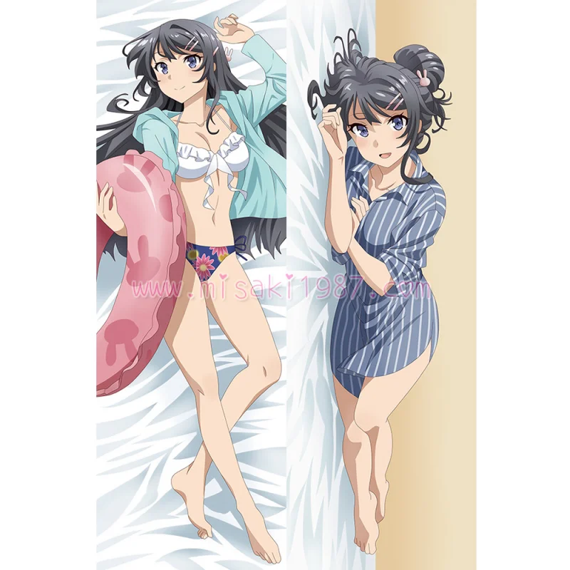 Seishun Buta Yarou Dakimakura Mai Sakurajima Body Pillow Case 06 - Click Image to Close
