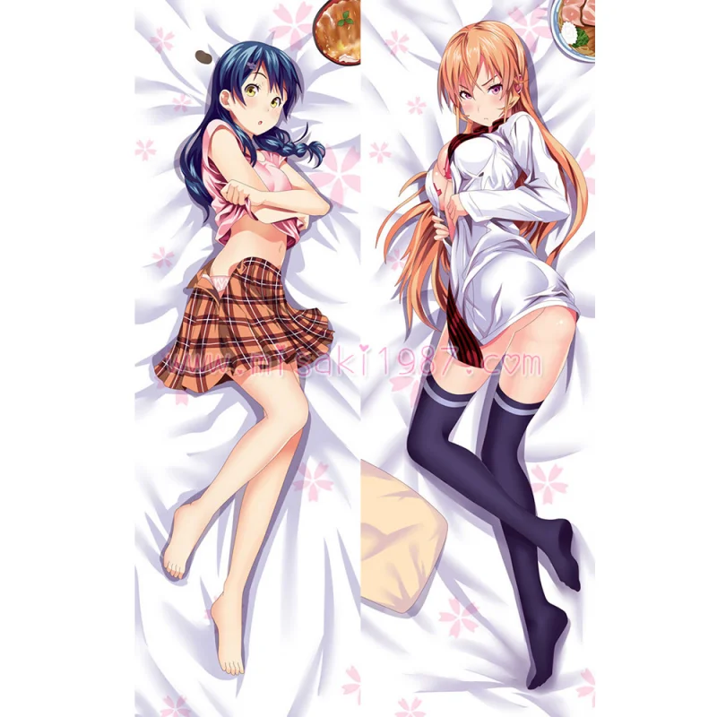 Shokugeki no Soma Dakimakura Erina Nakiri Megumi Tadokoro Body Pillow Case - Click Image to Close