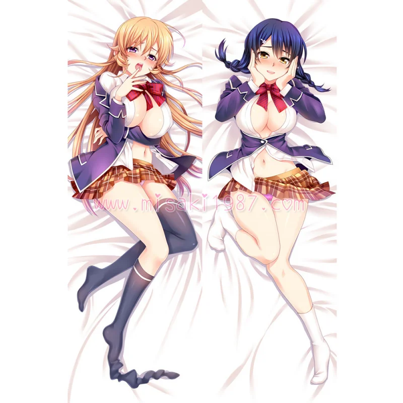 Shokugeki no Soma Dakimakura Erina Nakiri Megumi Tadokoro Body Pillow Case 02 - Click Image to Close
