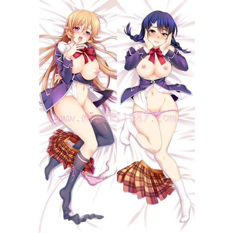 Shokugeki no Soma Dakimakura Erina Nakiri Megumi Tadokoro Body Pillow Case 03 - Click Image to Close