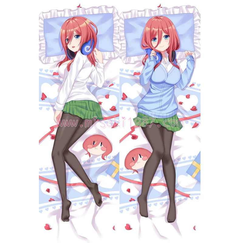 The Quintessential Quintuplets Dakimakura Nakano Miku Body Pillow Case 21 - Click Image to Close