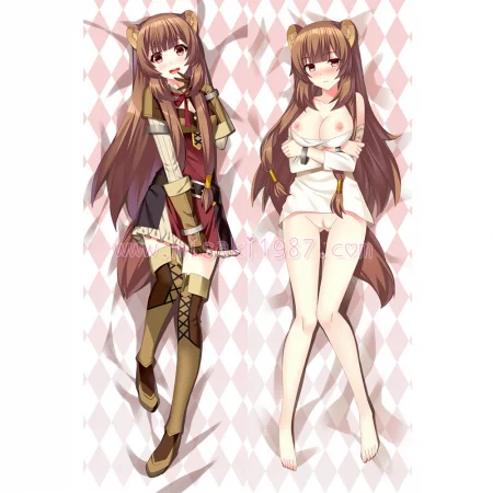 The Rising of the Shield Hero Dakimakura Raphtalia Body Pillow Case 13