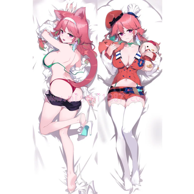 Virtual YouTuber Dakimakura Hakui Koyori Body Pillow Case 16 - Click Image to Close